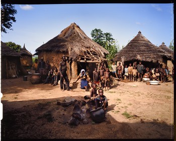 Burkina Faso, Poni province, Lobi land, Loropéni region, children of the Gan ethnic group in the village of Obire