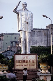 Vietnam, Can Tho, the statue of Ho Chi Minh