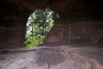 France, Bas-Rhin (67), château du Vieux-Windstein