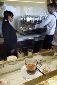 Italy, Lombardy, Milan, Piazza del Duomo, Galleria Vittorio Emanuele II, Café Motta