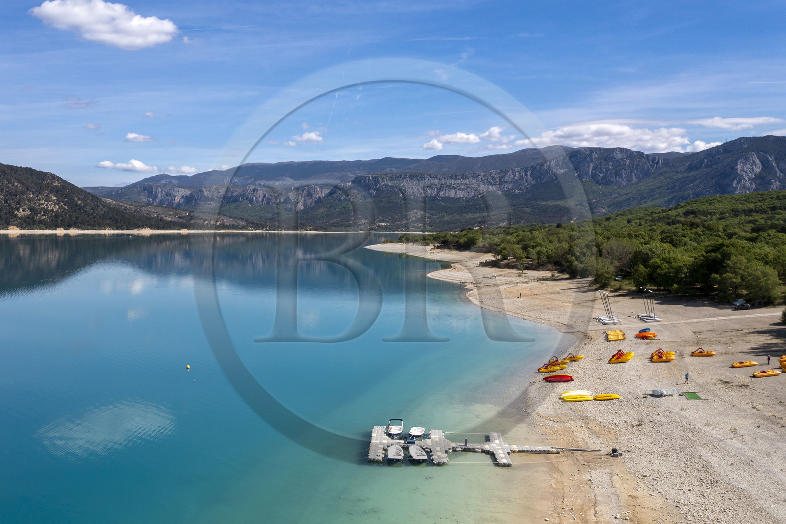 France, Var (83), Parc Naturel Régional du Verdon, Les-Salles-sur-Verdon, lac de Sainte Croix