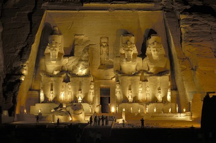 Egypte, Haute Egypte, Nubie, Abou Simbel, site classé Patrimoine Mondial de l'UNESCO, temple de Ramsès II
