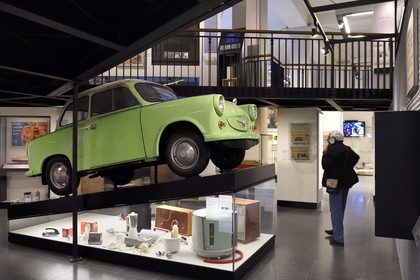 Germany, Berlin, the Deutsches Historisches Museum (German Historical Museum), section of the divided Germany and reunification, a Trabant car of the GDR