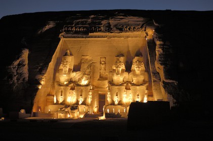 Egypt, Upper Egypt, Nubia, Abu Simbel, site listed as World Heritage by UNESCO, Ramesses II Temple
