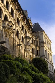 France, Loir et Cher, Loire Valley listed as World Heritage by UNESCO, Chateau de Blois, facade of the Loges in Francois I Wing