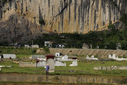 Vietnam, Ninh Binh province, Buddhist cemetery