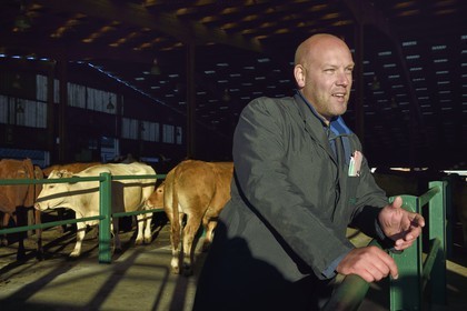 France, Seine Maritime, Forges les eaux, livestock market (mainly cows), Stéphane François Cattle trader