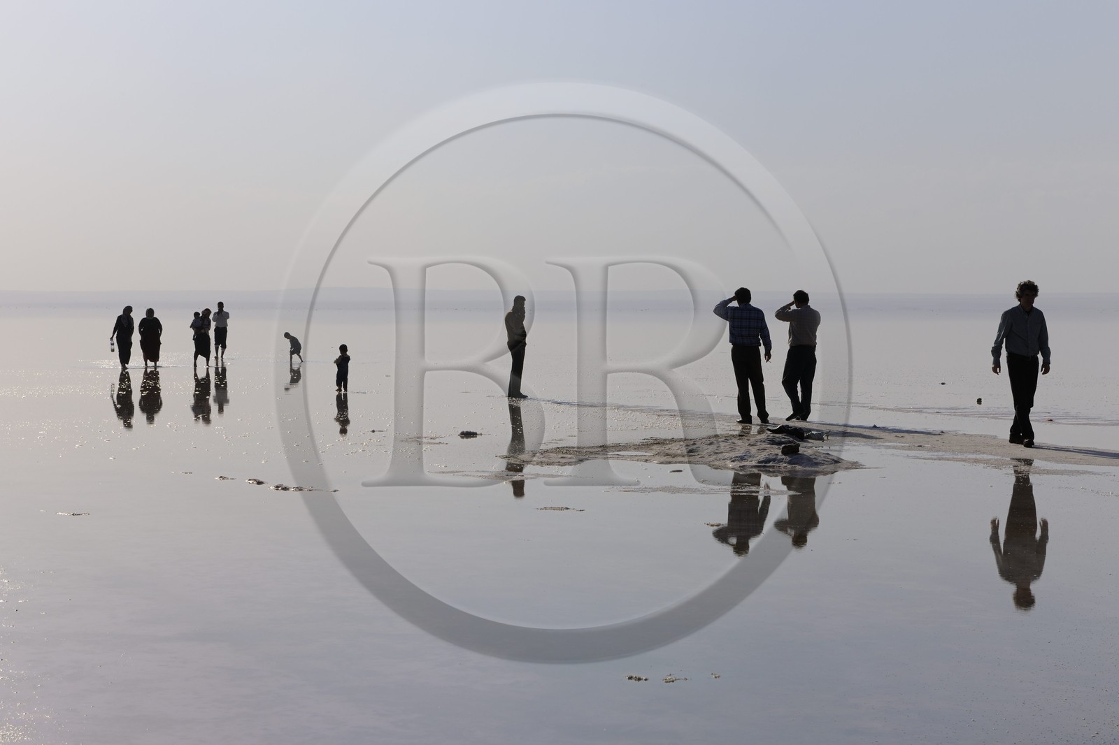 Turkey, Central Anatolia, Tuz Golu Lake, the second largest salted lake of Turkey