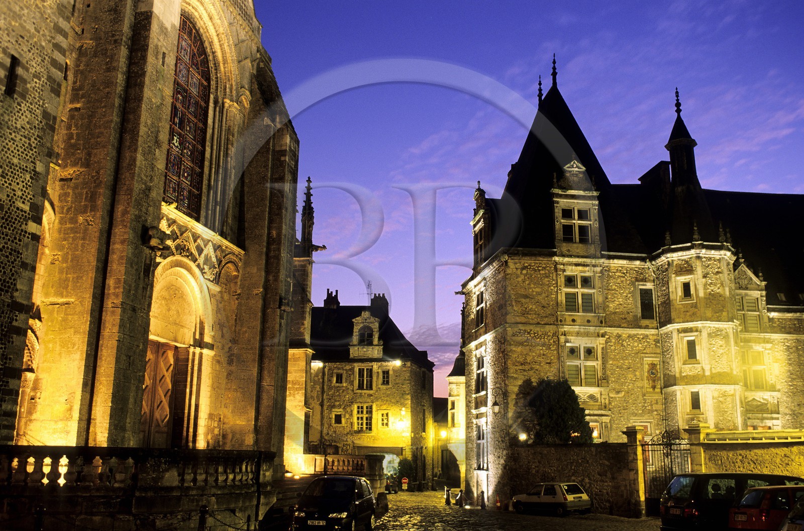 France, Sarthe (72), Le Mans, le vieux Mans vers la place Saint-Michel