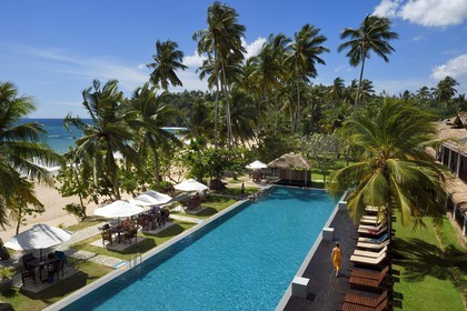 Sri Lanka, Southern Province, Weligama, Mirissa Beach, Paradise Beach Club hotel