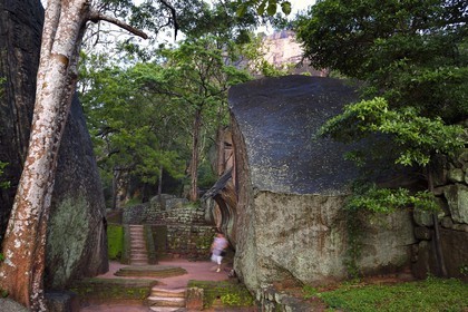 Sri Lanka, Central Province, Matale District, Sigiriya, Old city of Sigiriya listed as World Heritage by UNESCO, Rock of the Lion