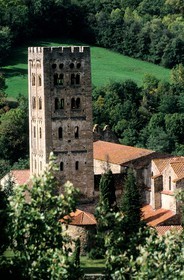 France, Pyrenees Orientales, Conflent region, Prades, 10th century abbey of Saint Michel de cuixa