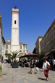 France, Gard, Nimes, place de l'Horloge