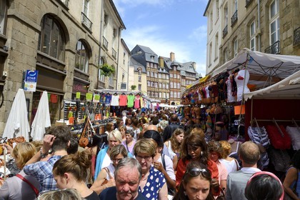 France, Ille-et-Vilaine, Rennes, stalls of the Grande braderie (flea market)