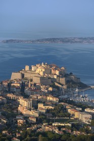 France, Haute Corse, Calvi and its Genoese citadel in the Bay of Calvi