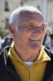 Italy, Sicily, Aeolian Islands, listed as World Heritage by UNESCO, Lipari Island, Lipari, Marina Corta fishing port, the fisherman Antonio Lo Presti