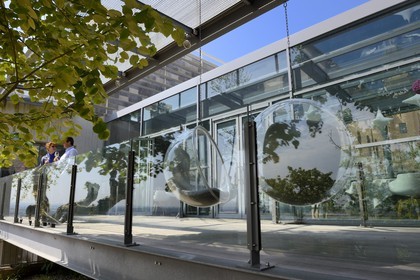 France, Rhone, Lyon, the Tetedoie gourmet restaurant on the upper slopes of the Fourviere hill