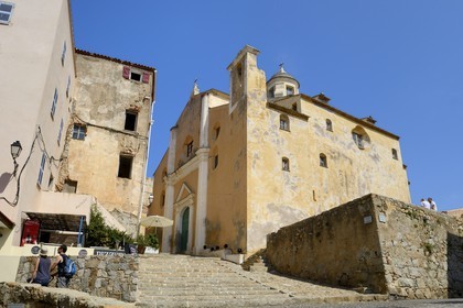 France, Haute Corse, Calvi, the citadel, St Jean Baptiste cathedral