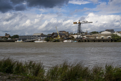 France, Loire-Atlantique (44), Nantes, quartier de Chantenay, chantier naval de l'Esclain