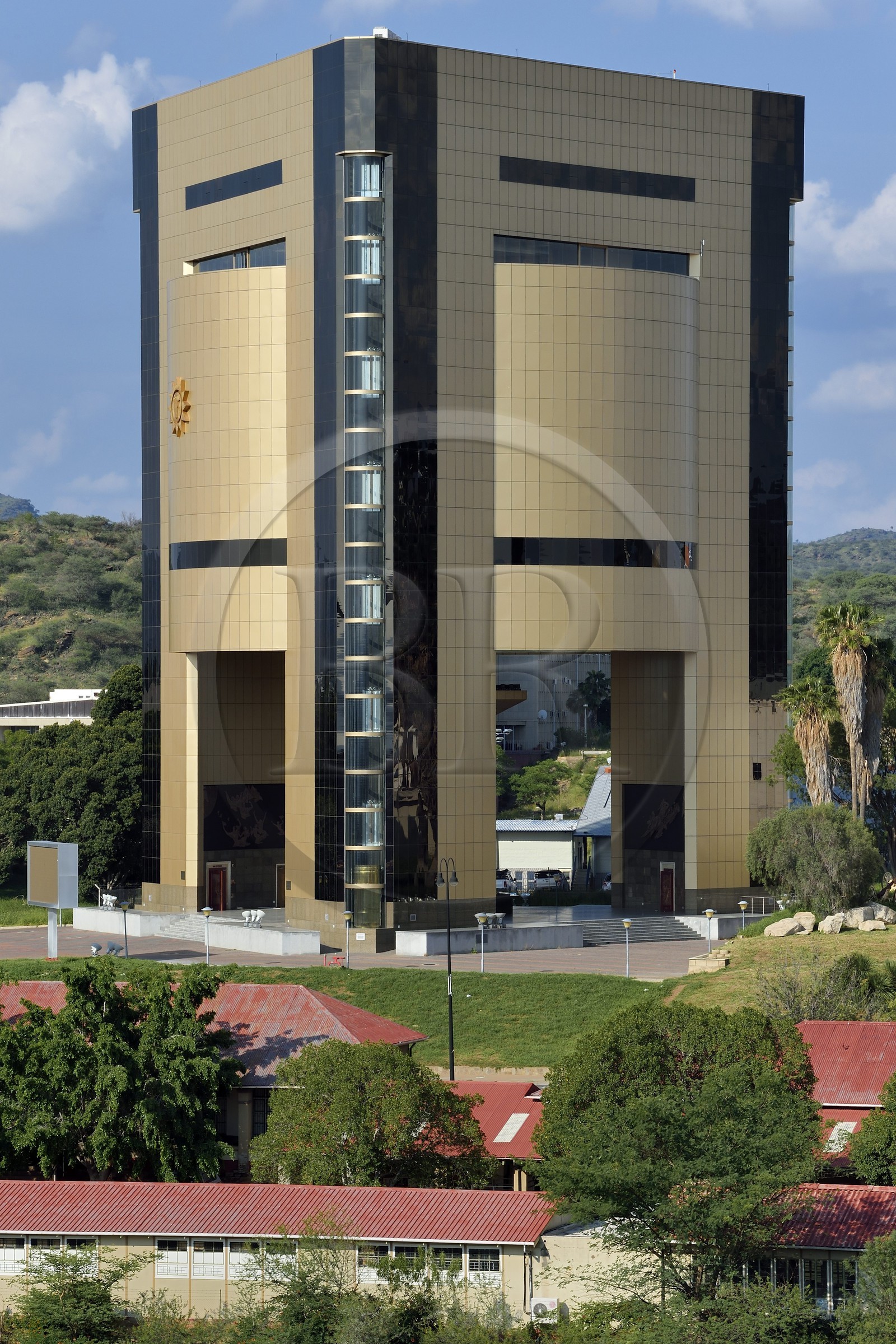 Namibie, région de Khomas, Windhoek, Independence Memorial Museum construit par la Corée du Nord