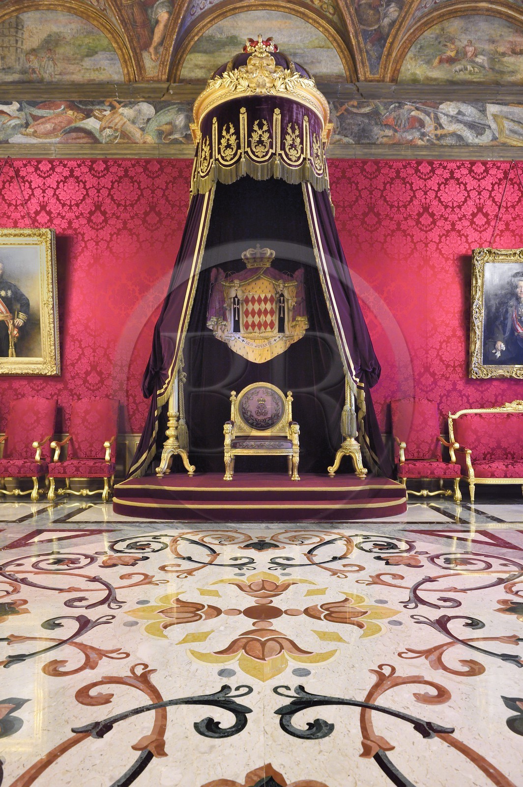 Principality of Monaco, Monaco, the Rock, the royal palace, Throne Room