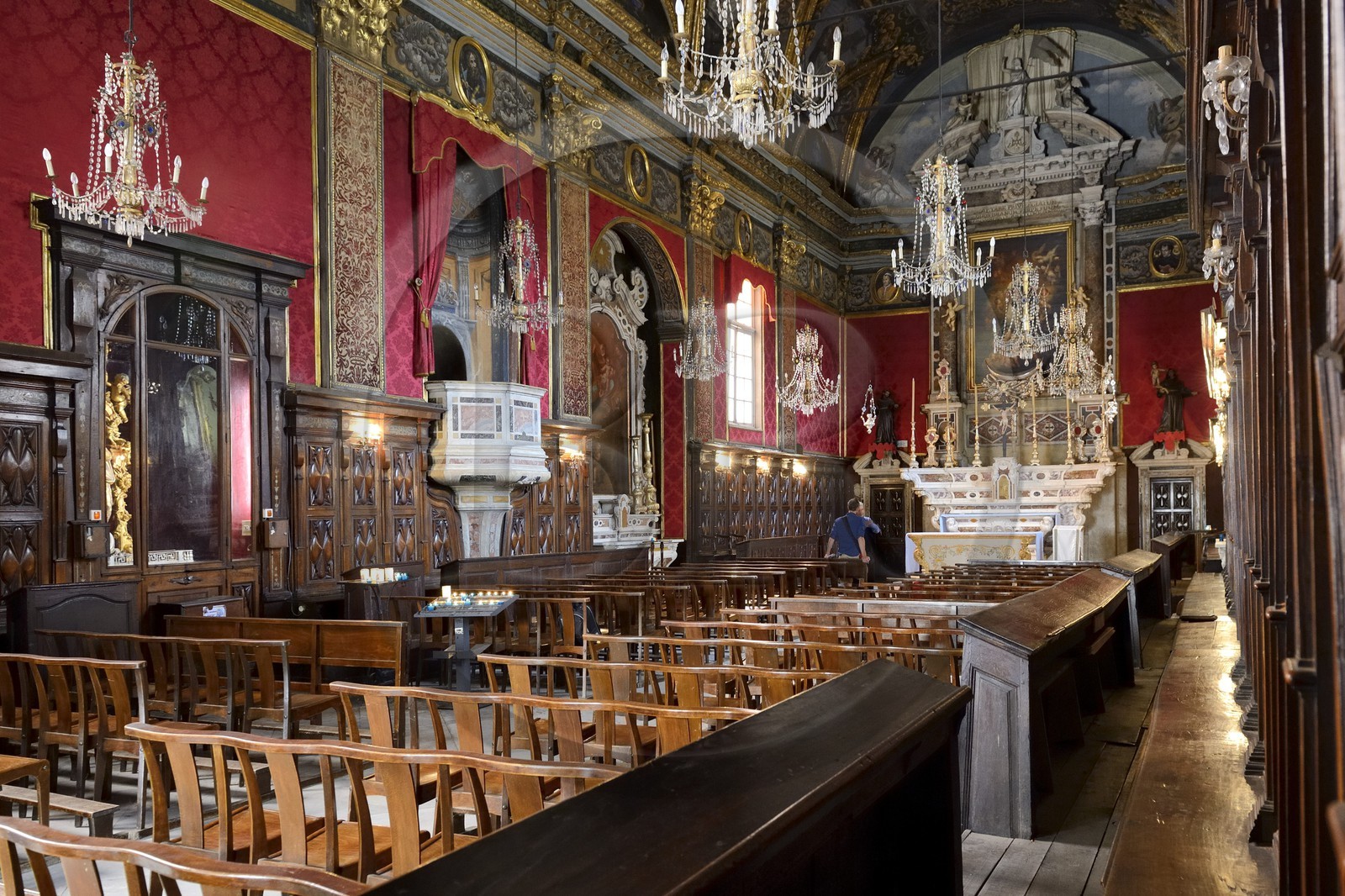 France, Haute-Corse (2B), Bastia, rue Napoléon, oratoire de l’Immaculée-Conception