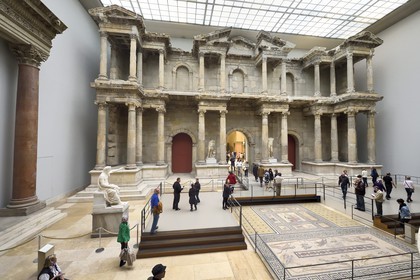 Germany, Berlin, Museum Island, listed as World Heritage by UNESCO, Pergamon Museum (Pergamonmuseum), door to the market of Miletus (an ancient Greek city located in Turkey), dating from 538 AD (under the reign of Emperor Justinian)
