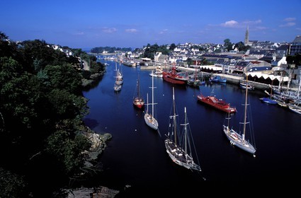 France, Finistère (29), le port musée de Douarnenez
