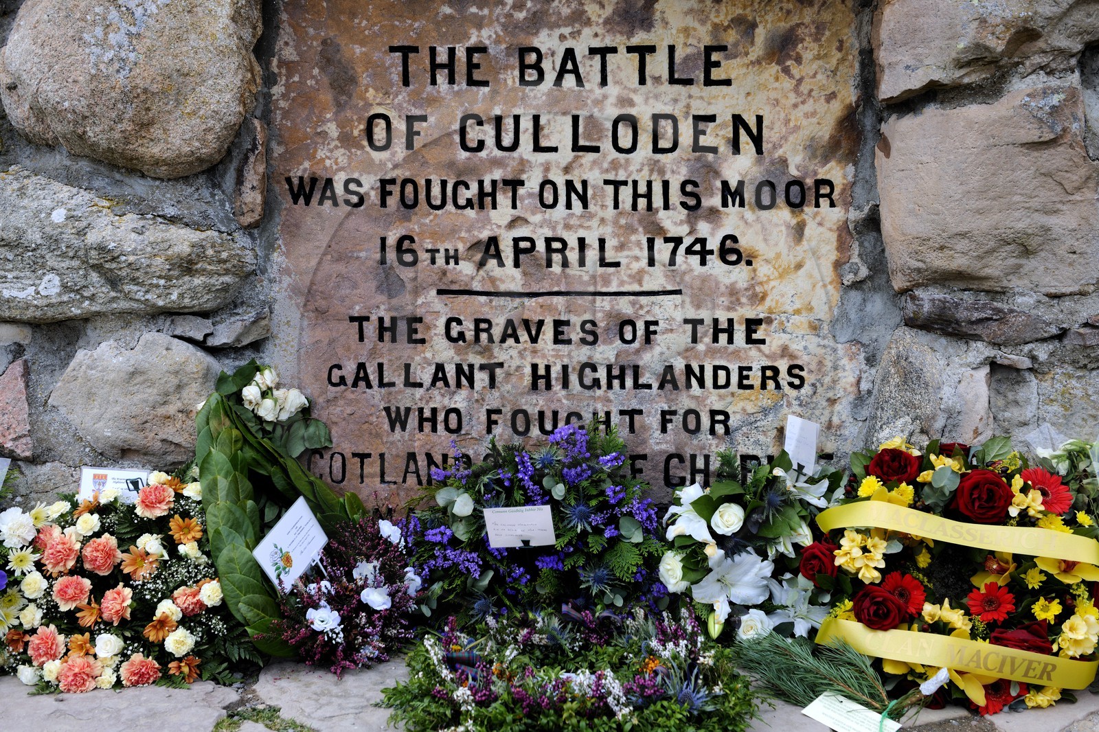 Royaume-Uni, Ecosse, région des Highlands, Inverness, mémorial du champ de bataille de Culloden