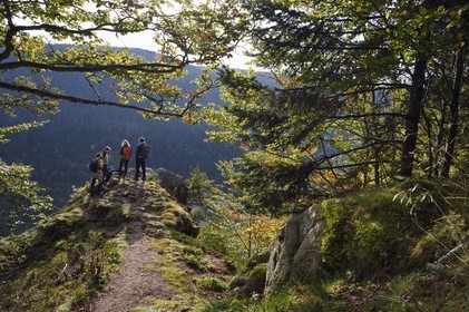 France, Vosges, Le Valtin, hike to a place called Les Roches which overlooks the Valtin valley in the upper valley of the Meurthe