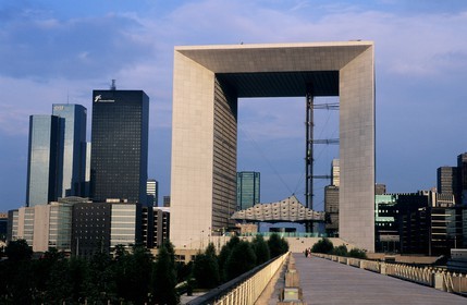France, Paris (75), la Défense, la grande Arche de l'architecte Otto Von Spreckelsen