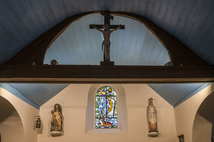 France, Côtes-d'Armor (22), Côte de Granit Rose, Perros-Guirec, Ploumanac'h, la chapelle Saint-Guirec