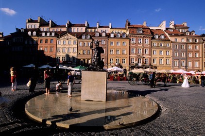 Poland, Warsaw, the Market Square (Unesco World Heritage Site) in the old town
