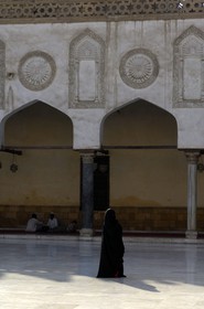 Egypt, Cairo, El-Azhar mosque main courtyard