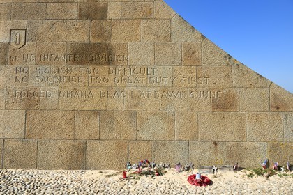 France, Calvados, Saint Laurent sur Mer, along the beach of Omaha Beach memorial Allied landings