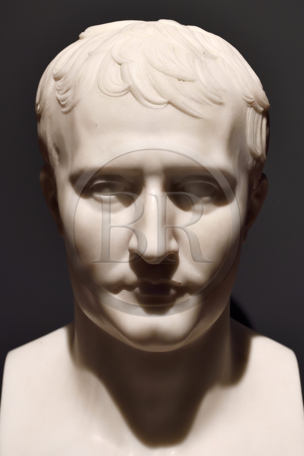 France, Corse-du-Sud (2A), Ajaccio, musée Fesch (musée des beaux-arts), buste de Napoleon 1er par Antoine Denis Chaudet