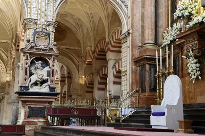 Spain, Andalusia, Cordoba, historical center listed as World Heritage by UNESCO, Mezquita, the Mosque cathedral, integration of the cathedral in the Mezquita