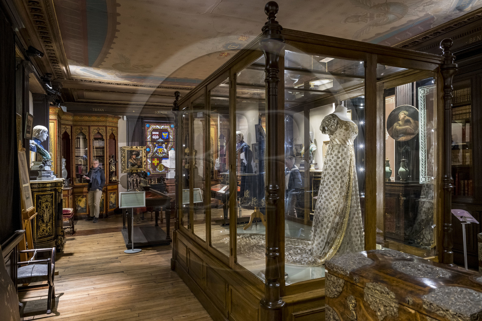 France, Yonne (89), Auxerre, la salle d'Eckmühl située dans l'ancien palais des comtes d’Auxerre, il est dédié à la mémoire du maréchal d'empire Davout, son buste trone au centre