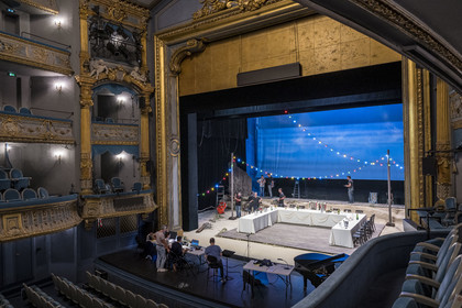 France, Loire Atlantique, Nantes, Graslin district, rehearsal of a show on the stage of the Graslin theater and opera