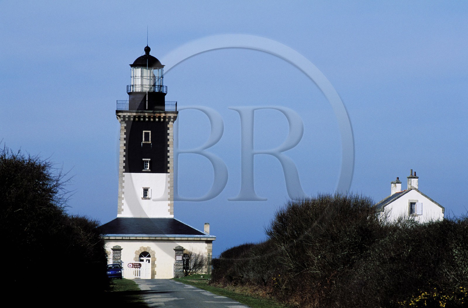 France, Morbihan (56), île de Groix, le phare de Pen Men