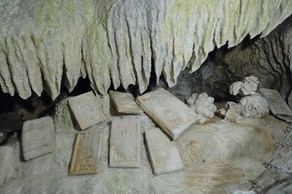 France, Indre et Loire, Loire Valley listed as World Heritage by UNESCO, Savonniere, petrifying caves