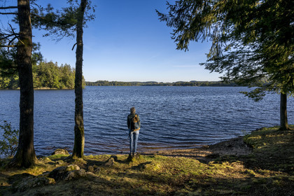 France, Nièvre (58), Parc naturel régional du Morvan, Moux-en-Morvan, lac des Settons