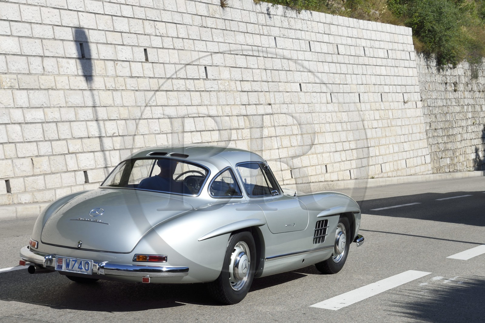 Principauté de Monaco, Monaco, quartier de La Condamine, voiture de collection Mercedes 300SL