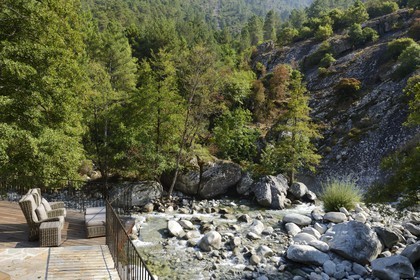 France, Haute Corse, Corte, Restonica valley, Hotel Colonna