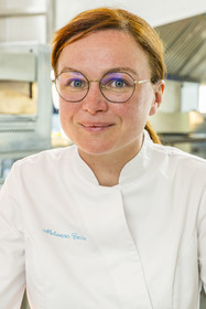 France, Finistère (29), Plougonvelin, restaurant Hostellerie de la Pointe Saint-Mathieu 1 étoile Michelin, la cheffe Nolwenn Corre