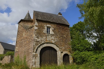 France, Morbihan, forest of Broceliande, Trehorenteuc, Gurwan mansion or manor Rue-Neuve