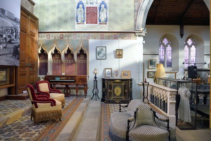 France, Pyrénées-Atlantiques (64), Pays-Basque, Biarritz, Musée historique - Musée du Vieux Biarritz dans une ancienne église anglicane