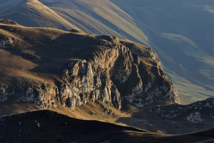 Azerbaïdjan, région de Quba (Guba), chaine de montagne du Grand Caucase, paysage entre le village de Qalaxudat et de Giriz
