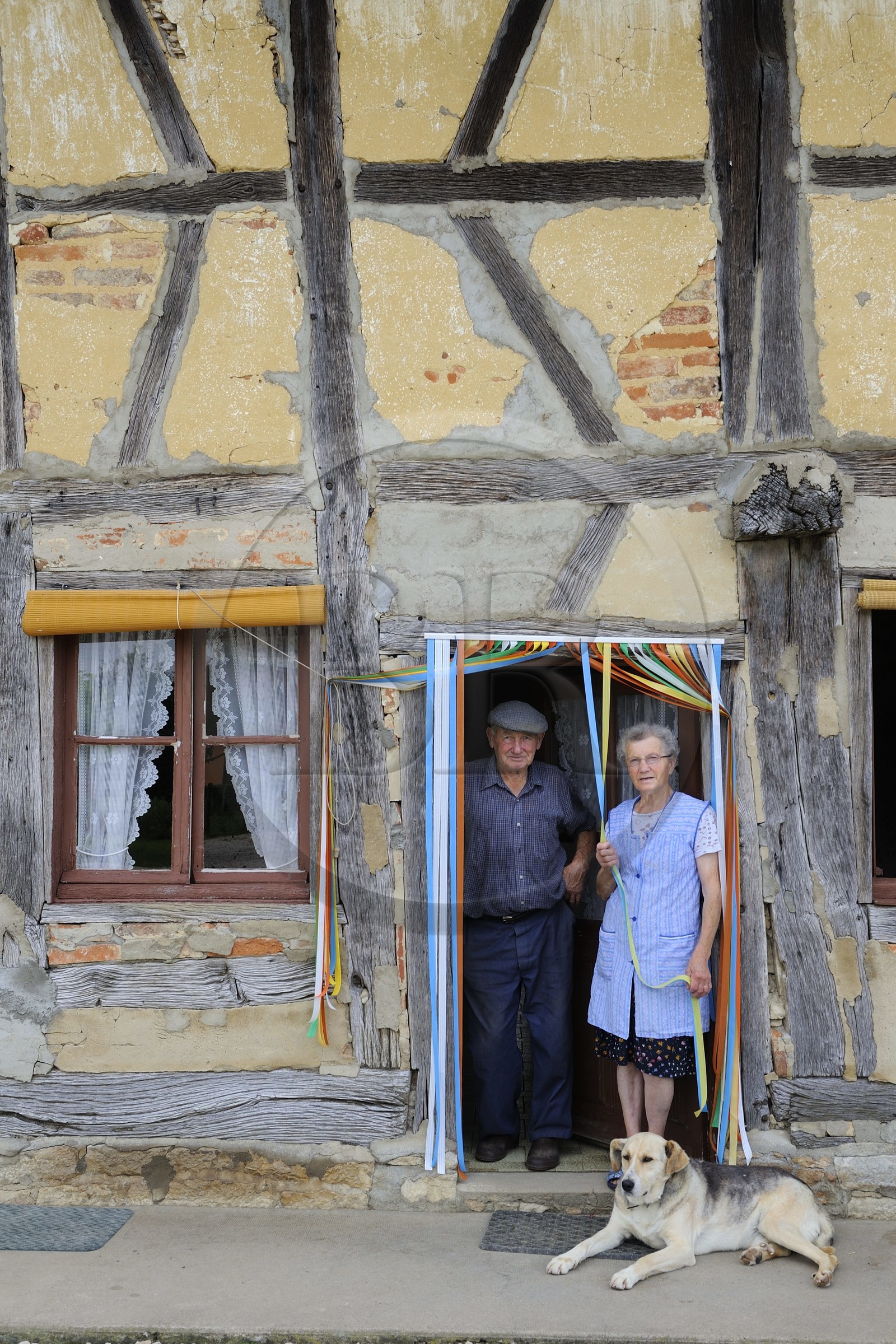 France, Saône et Loire (71), Sagy, la Ferme du Bailly, Paul et Paulette Coulon