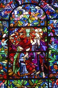 France, Morbihan, Broceliande Forest, Trehorenteuc, Sainte Onnenne church or the Graal chapel of the Gillard priest, in the Arthurian Mythology